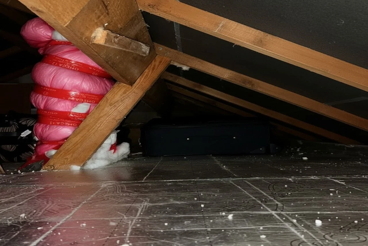 Spray foam removal in Lincolnshire, loft structure restored with exposed timber rafters