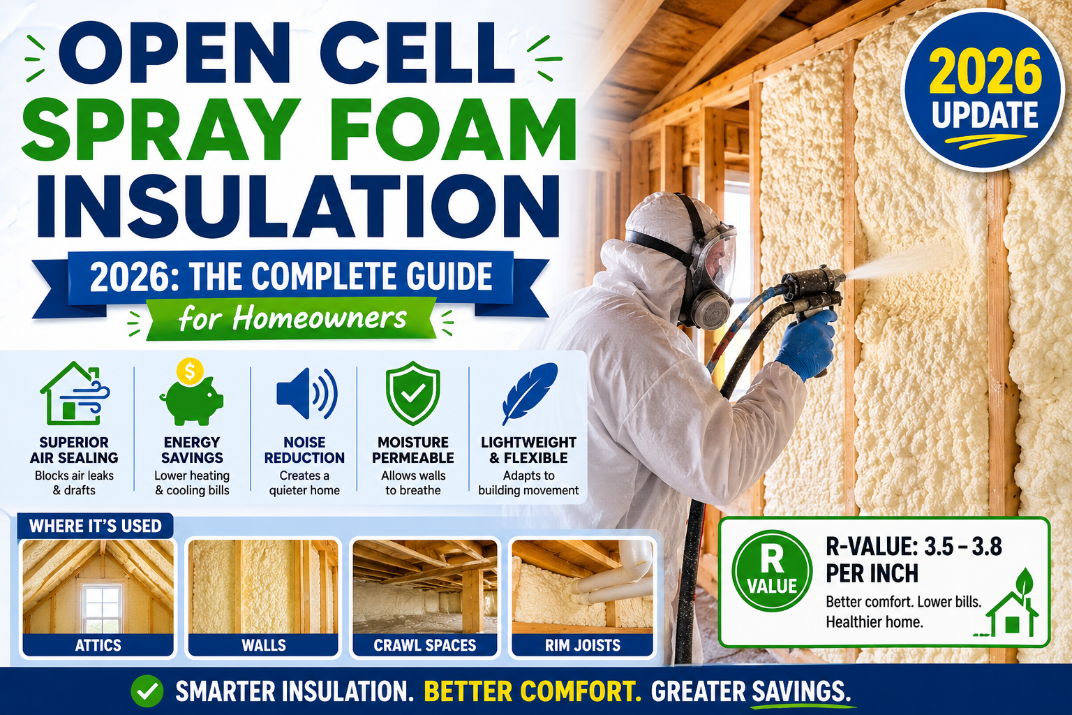 Open Cell Spray Foam Insulation 2026: The Complete Guide for Homeowners