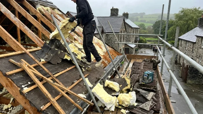 spray foam removal wales roof